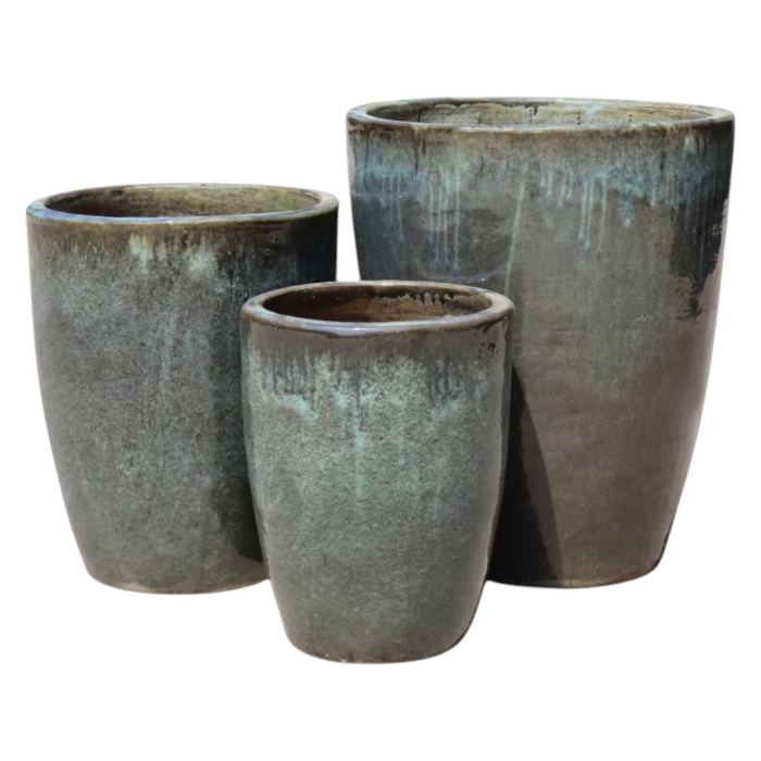 Glazed V-planter 35x35x44 'MGR