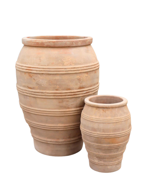 Meditteranean lined urn 37x37x40