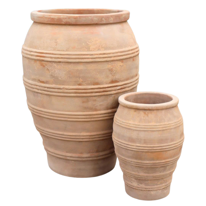 Meditteranean lined urn 37x37x40
