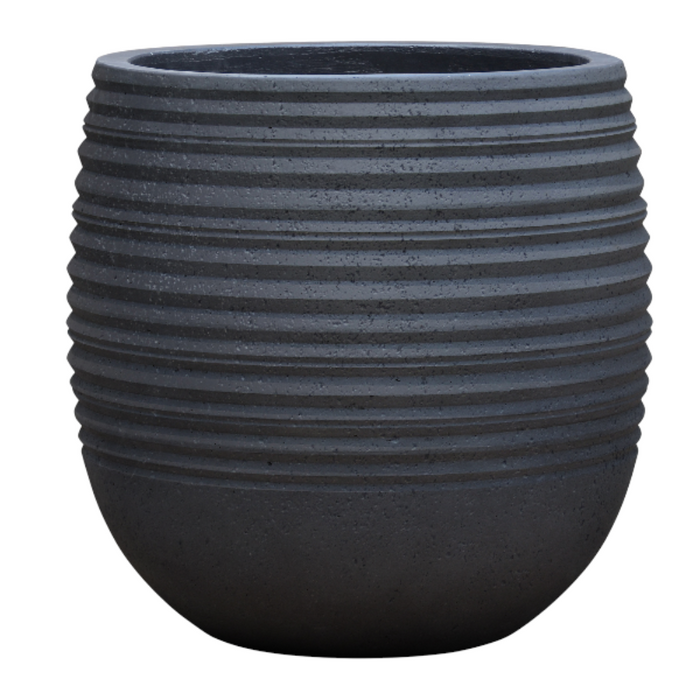 GD Egg Balloon Stonelite Pot 'Black