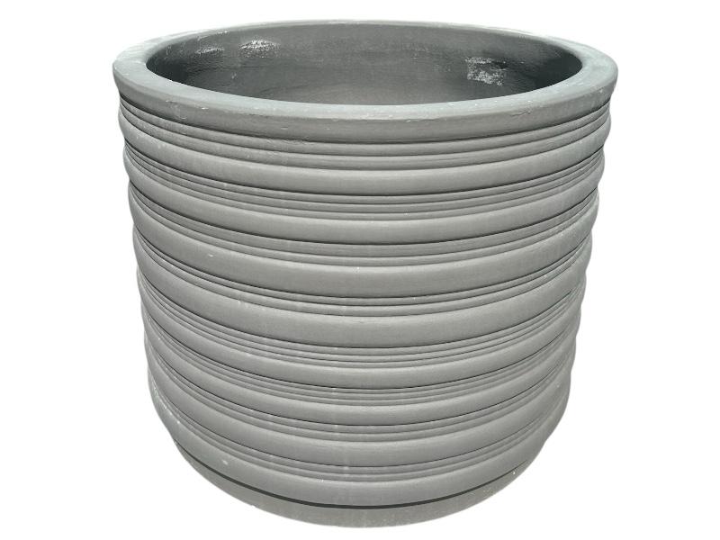 Lined Dark Grey Pot