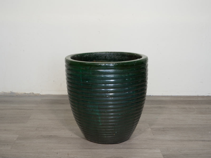 TK Ribbed Ceramic pot 'CGR