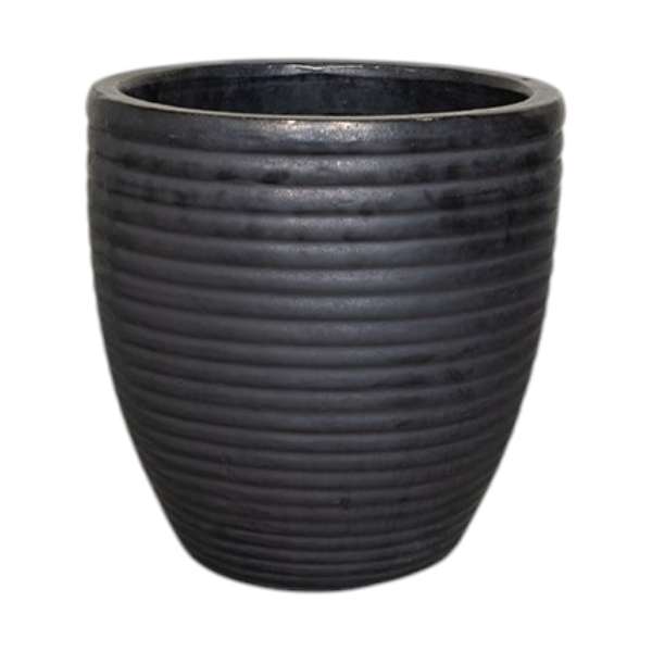TK Ribbed Ceramic pot 'MBK