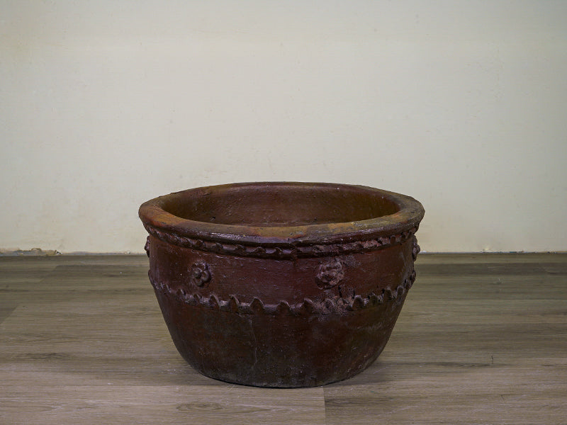 TK Low Apricot Clay pot 'BK-C'