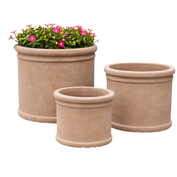 TH Cylinder black terr. Pot 20x20H