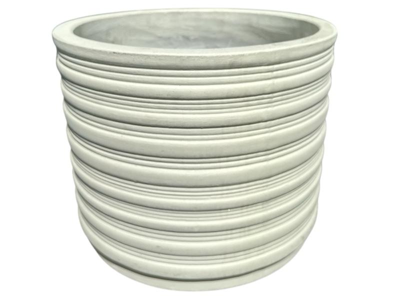 Lined White Pot