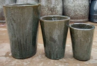 Conical Glazed pot 'MGR'