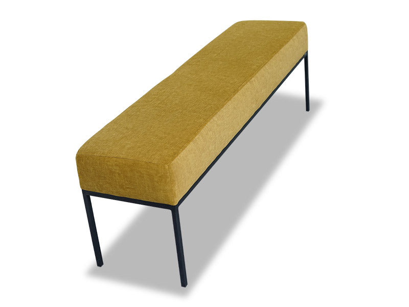 Robertson Ottoman Bench Queen - Goldenrod
