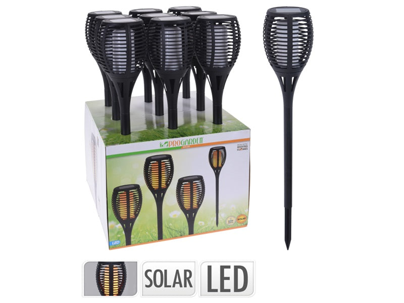 Solar Garden Stake Light Flame Led