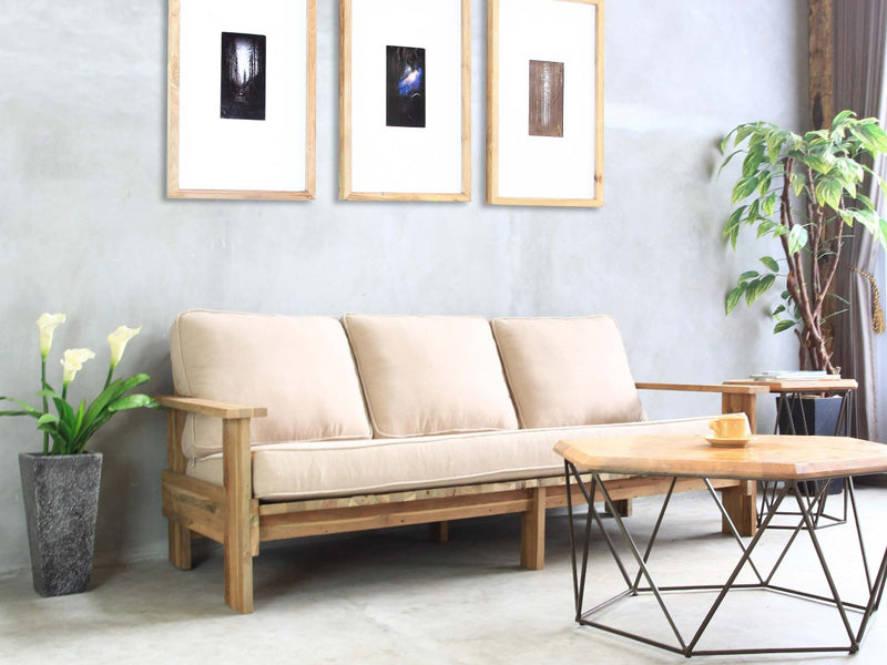 Leiko Sofa 3 Seater with Cushion