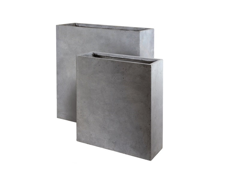 Clayfibre Terrace pot Lead L80 x W30 x H92
